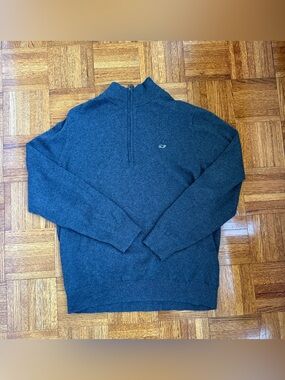 NWOT Vineyard Vines Men's Cashmere Blend Quarter-Zip Sweater
